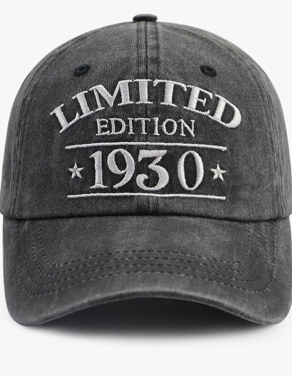 Limited Edition 1930 Vintage-Style Black Baseball Cap